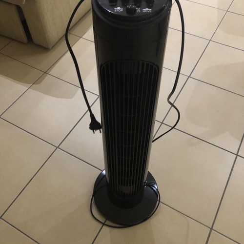 Low tower fan used with noise issue