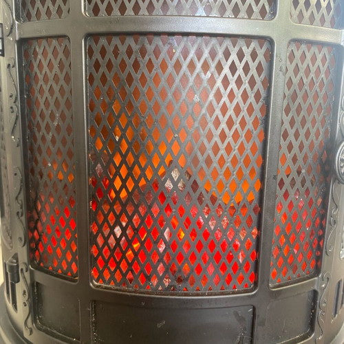 Decorative fireplace insert used with flame motion effect