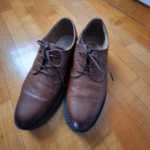 Brown lace-up shoes used size 41