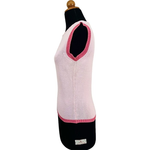 Blumarine Blugirl pink sleeveless knit top used