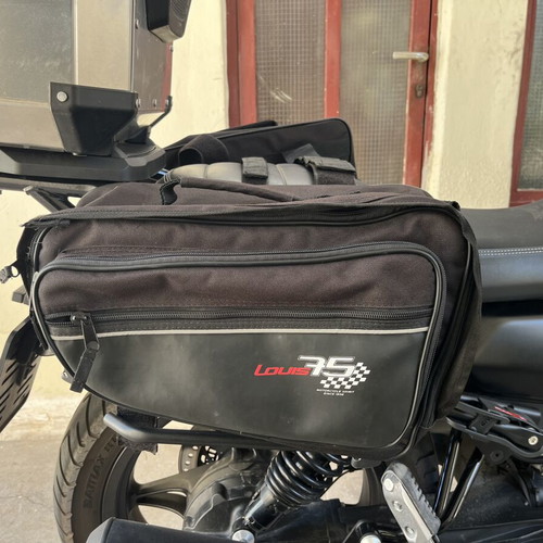 Louis Moto motorcycle saddlebags used, 15 liters each