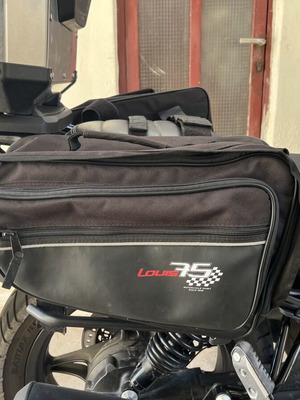 Louis Moto motorcycle saddlebags used, 15 liters each