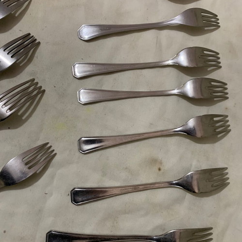 Old collectible forks used, decorative