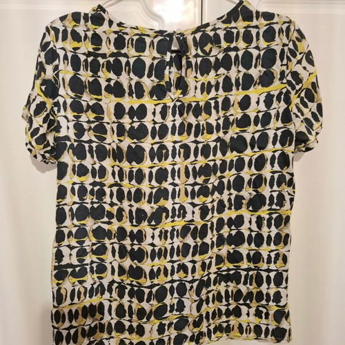M&S Collection blouse with geometric print like new, size XL