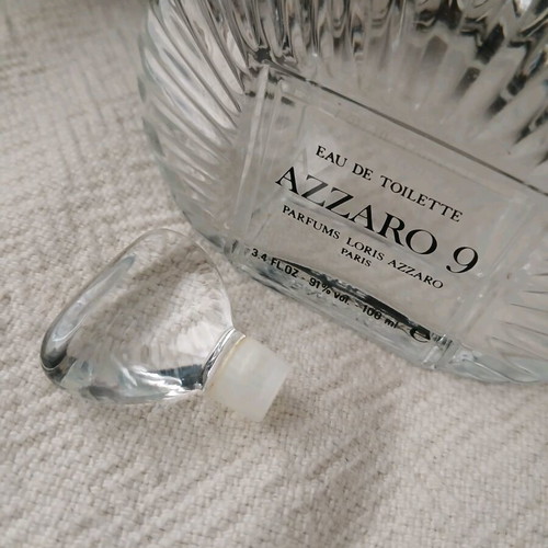 Azzaro 9 perfume bottle like new, vintage, empty 100 ml