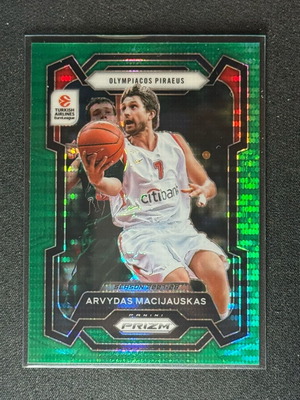 2023-24 Panini Prizm EuroLeague Arvydas Macijauskas πράσινη κάρτα Pulsar /25