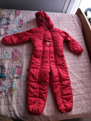 Children's one-piece jacket like new with fur lining size 98-104cm
