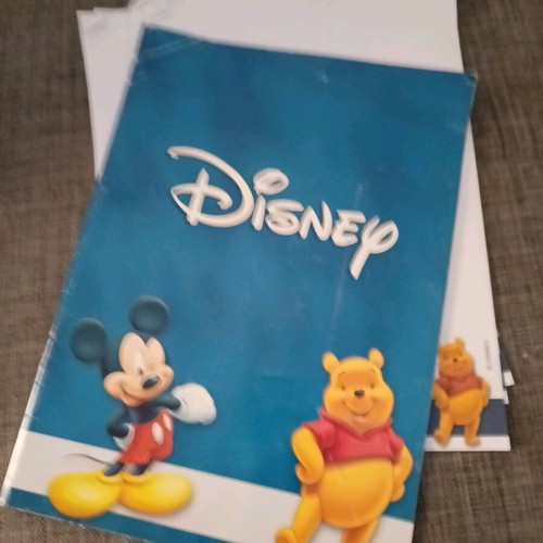Disney correspondence like new, folder and 8 sheets