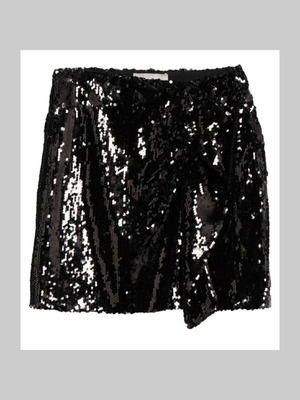 Pinko skirt with sequins new, size 44 Italian, black
