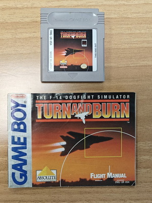 Turn and Burn Game Boy game like new with manual
