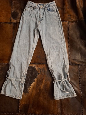 blvck jeans 36 women's jeans with tie at the bottom high-waisted