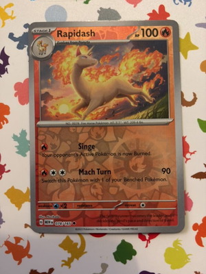 Pokémon TCG Rapidash ScarletViolet-151 Reverse Holo new