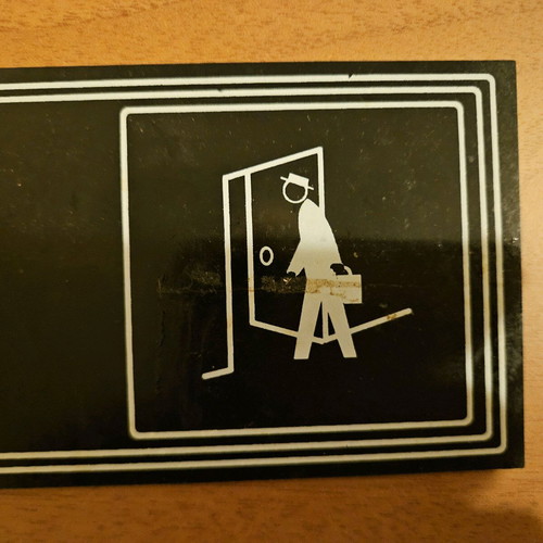 Entrance sign used, size 23 x 8 inches