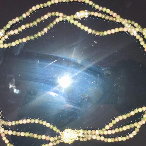 Women's Multistrand Necklace with Natural Semi-Precious Stones New