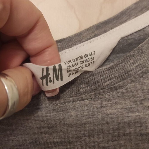 H&M T-shirt for boy 6-8 years like new, gray