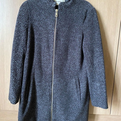 Stradivarius women's grey medium coat like new