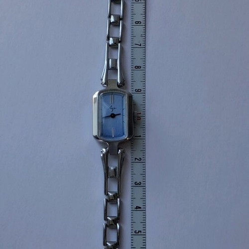 Luch mechanical wristwatch women's like new, turquoise and silver