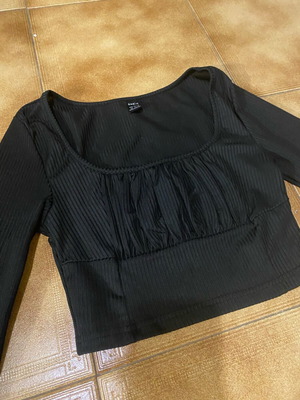 Shein top black, like new, size XS
