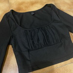 Shein top black, like new, size XS