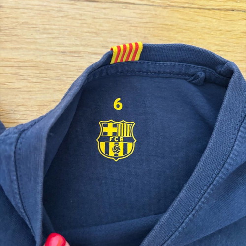 Barcelona FCB kids tshirt like new, blue, size 6 years