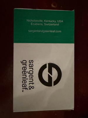 Sargent & Greenleaf safe lock new with combination