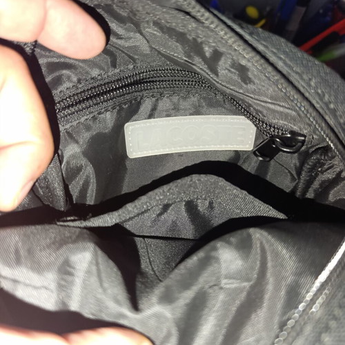 Lacoste crossbody bag like new, black