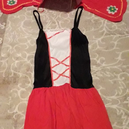 Carnival costume Little Red Riding Hood used, very well preserved