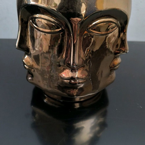 Vase in bronze color like new, impressive