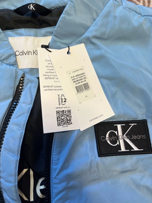 Calvin Klein sleeveless jacket brand new, blue, for 14 years old