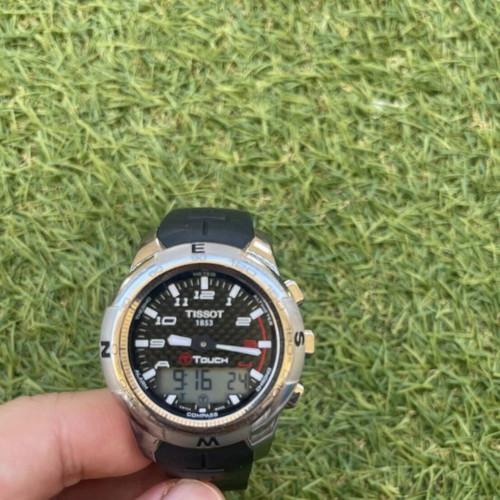 Tissot T-Touch II watch like new, silver, multifunctional
