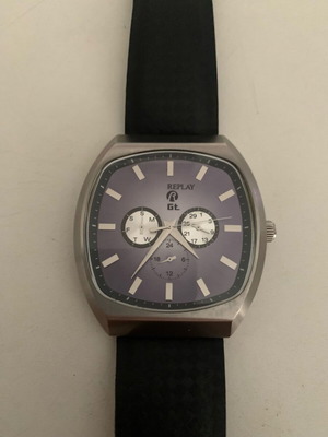 Replay Spaceliner RX604 men's watch like new, gray and blue