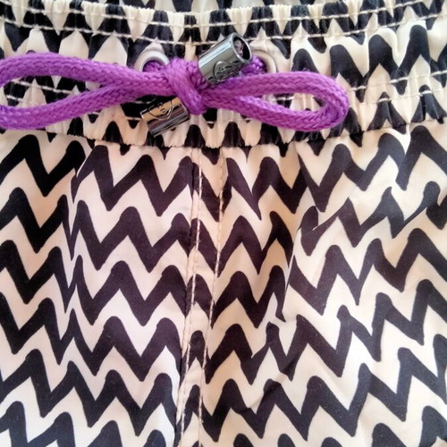 PCP Clothing men's swim shorts size L like new, black and white