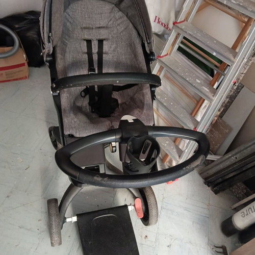 Stokke stroller like new with accessories and second child transport option