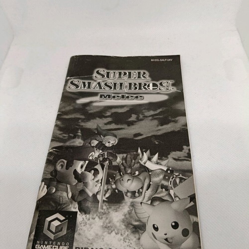 Super Smash Bros Melee manual used for Nintendo Gamecube