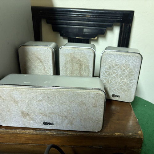 LG LH-T6447 speakers and subwoofer used, incomplete set for parts