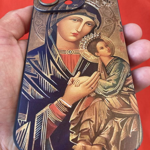 iPhone 16 Pro Max Silicone Case Cover Theotokos with Infant Jesus new