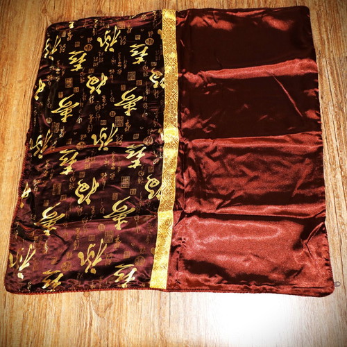 Pillowcase dark brown 77x75 cm 100% Siam silk