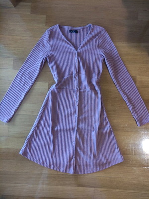 Bershka pink dress blouse dress small like new