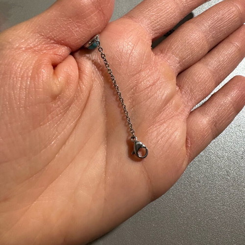 Steel bracelet with turquoise stones like new