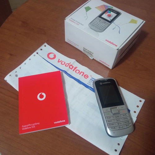 Vodafone 353 mobile phone used, silver