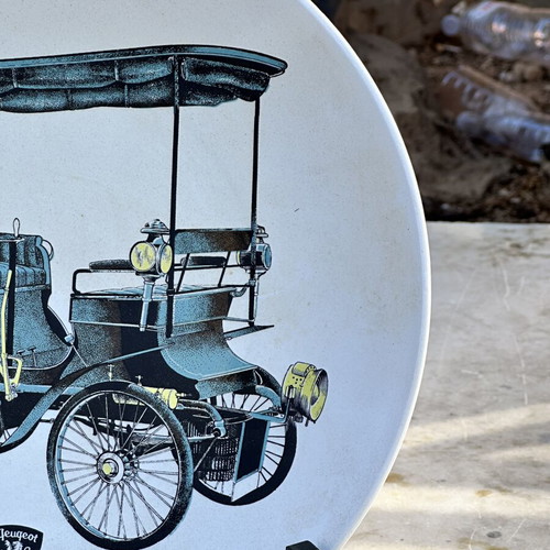 Ceramic Collectible Plate Peugeot Vis-à-Vis 1892 used, 29 cm