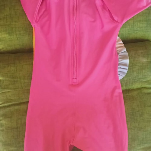 H&M Girls' One-Piece Swimsuit Pink like new with UV Protection 6-8 Years