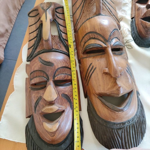 Wooden masks used