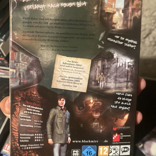 Black Mirror 1 and 2 PC games like new
