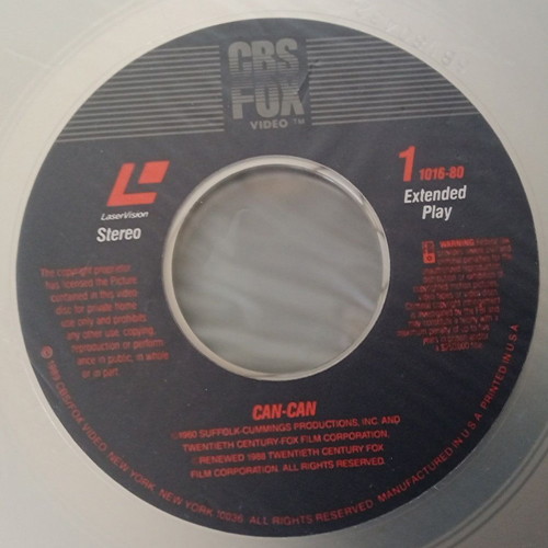 Can-Can (1960) LaserDisc like new, musical