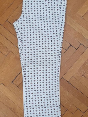 Marc Cain Sports white floral pants, size 3