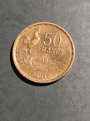 50 Francs 1952 French coin