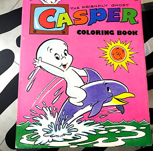 CASPER THE FRIENDLY GHOST COLORING BOOK new, never used VF VINTAGE