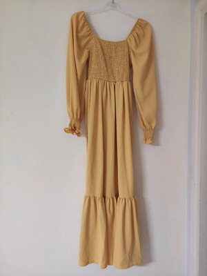 Shein yellow long dress like new size M