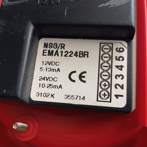 System Sensor Fire Alarm Siren Model EMA/1224BR used